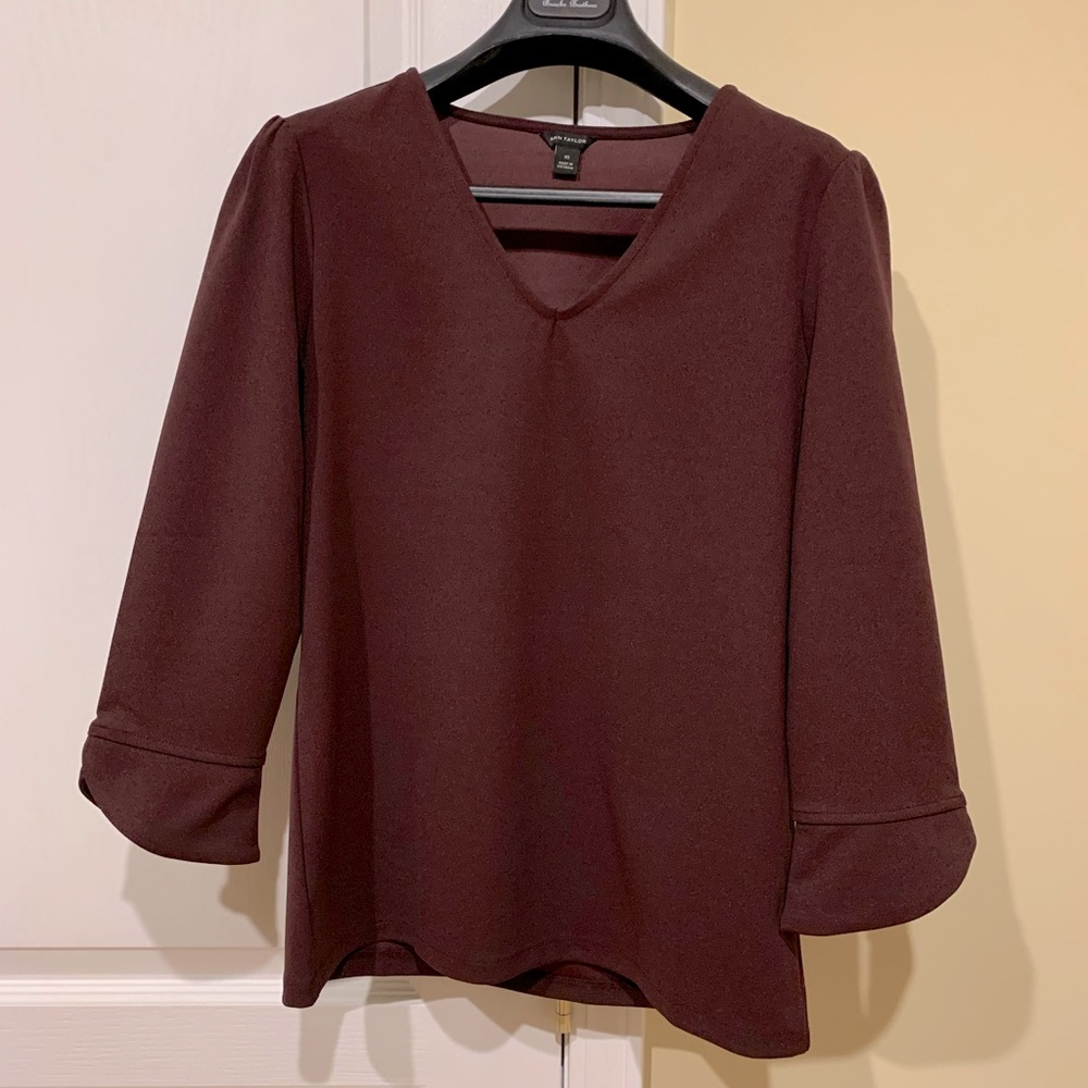 Ann Taylor Blouse 7/8 Sleeve